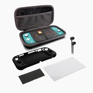 Nintendo Switch Lite Premium Travel Kit Hardshell Carry Case With Accessories
